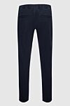 Cesare di Napoli Men's casual trousers, dark blue, with drawstring at the waist
- 67% cotton, 30% polyester, 3% elastane. button, zipper, drawstring. two side pockets, two back pockets. Lining: Detail lining 100% cotton. Country of origin: Italy. Care: specialized cleaning - photo 5
