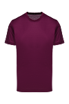 Cesare di Napoli Cotton T-shirt burgundy for men - 100% cotton. Country of manufacture: Italy. Care: specialized cleaning - photo 1