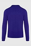 Wool, silk and cashmere jumper blue for men Dalmine - Knit. 42% cashmere, 40% wool, 18% silk. Country of origin: Italy. Care: specialized cleaning - photo 6