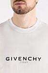 Givenchy Футболки мужская белая с логотипом - логотип бренда. 100% хлопок. Страна производитель: Франция. Уход: специализированная чистка - фото 5