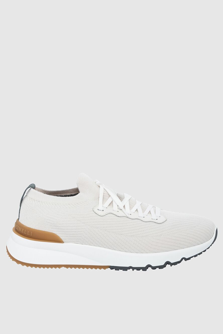 VIP【関税送料無料】希少 BRUNELLO CUCINELLI WHITE SNEAKERS Brunello Cucinelli Monili-embellished Sneakers | White