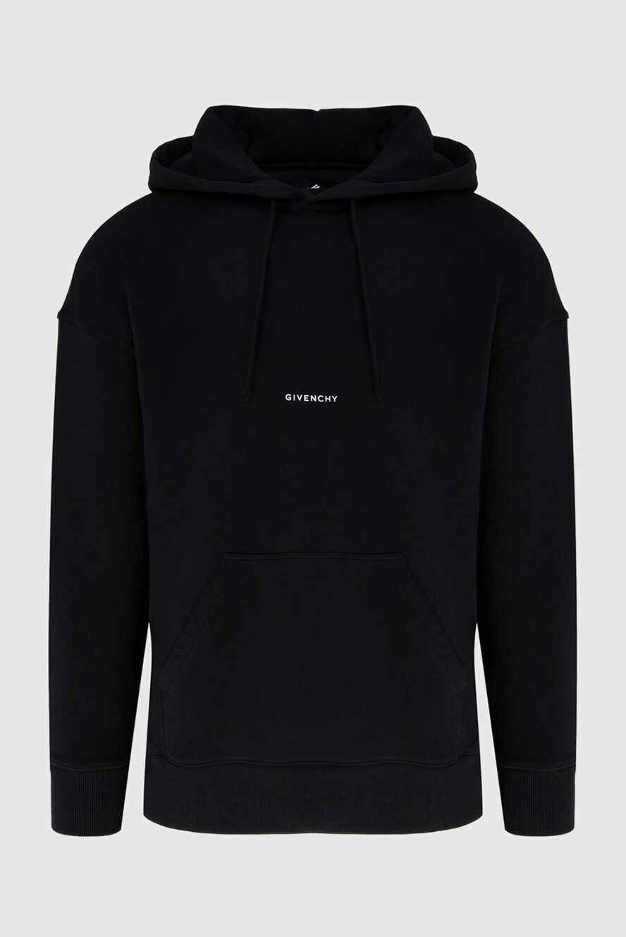 Givenchy hoodie for men made of cotton black 173176 — Buy in