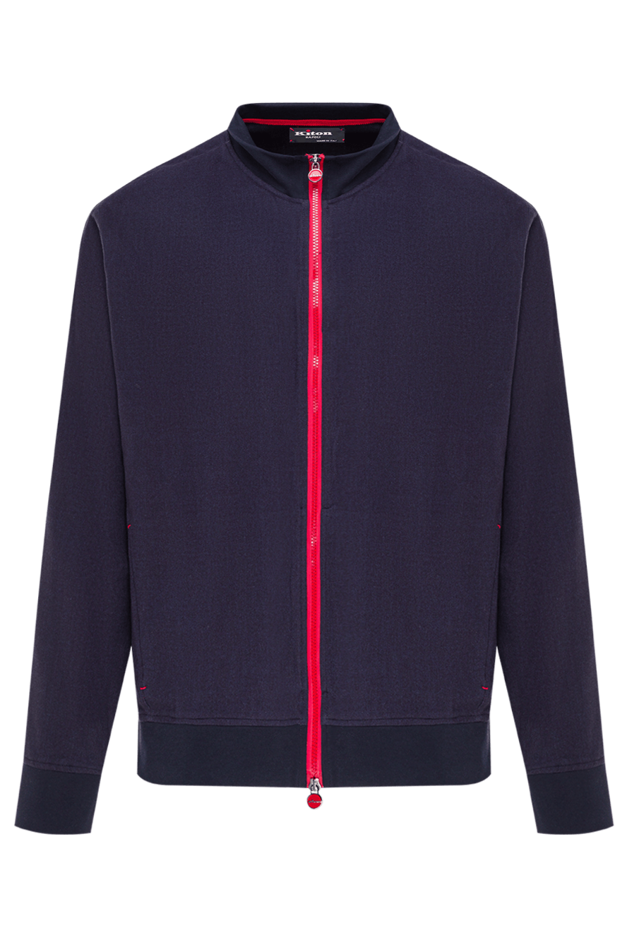 Kiton куртка прямого кроя с воротником-стойкой и длинными рукавами ...