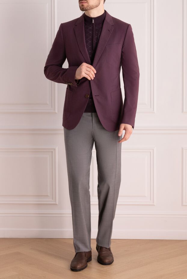 Gucci jacket made of cotton and elastane purple for men 119326 - photo 2