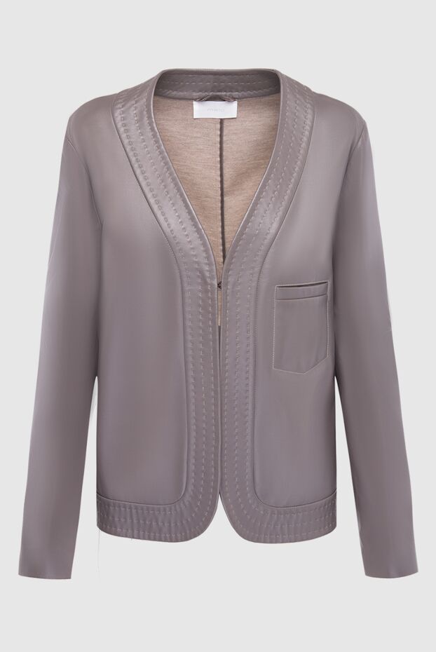 Malo stylish jacket made of smooth leather with shaped edges 132192 - photo 1