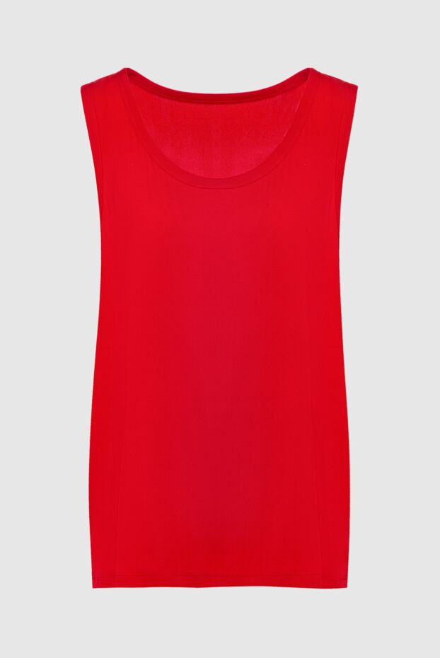 Dolce & Gabbana майка из шелка и эластана красная женская 132280 - фото 1