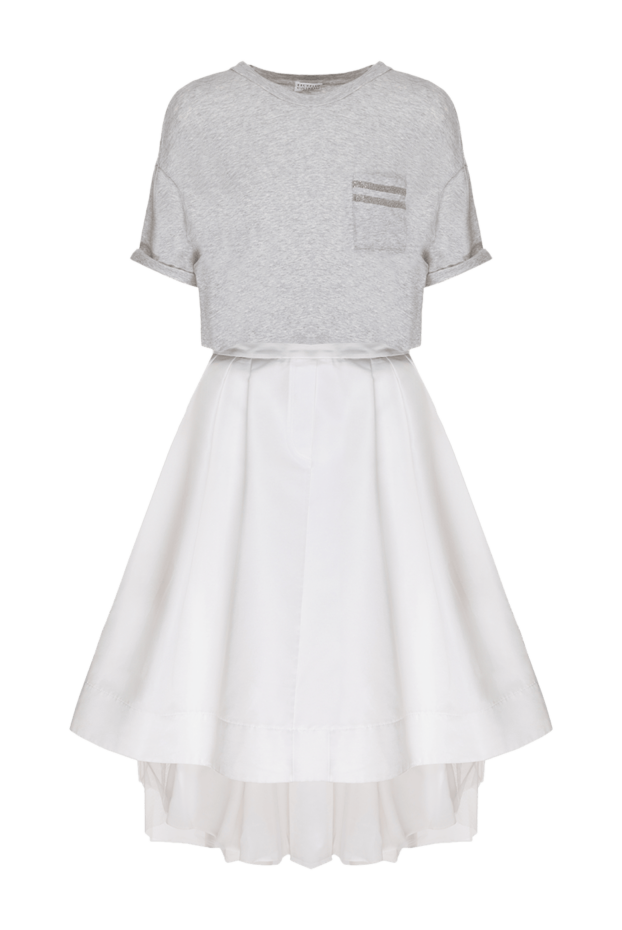 Brunello Cucinelli a dress with a t-shirt-like design and a full white cotton skirt
134047 - photo 1