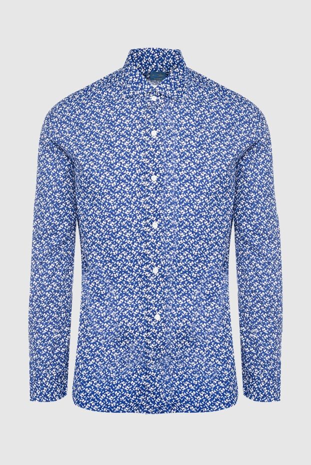 Barba Napoli men's blue cotton shirt 134447 - photo 1