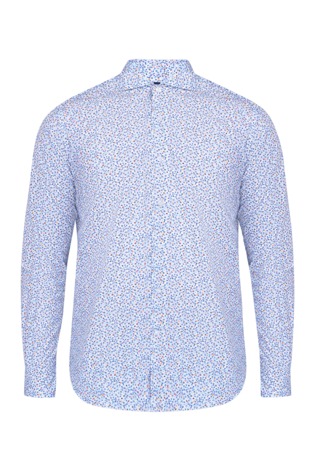 Orian blue cotton shirt for men 135067 - photo 1
