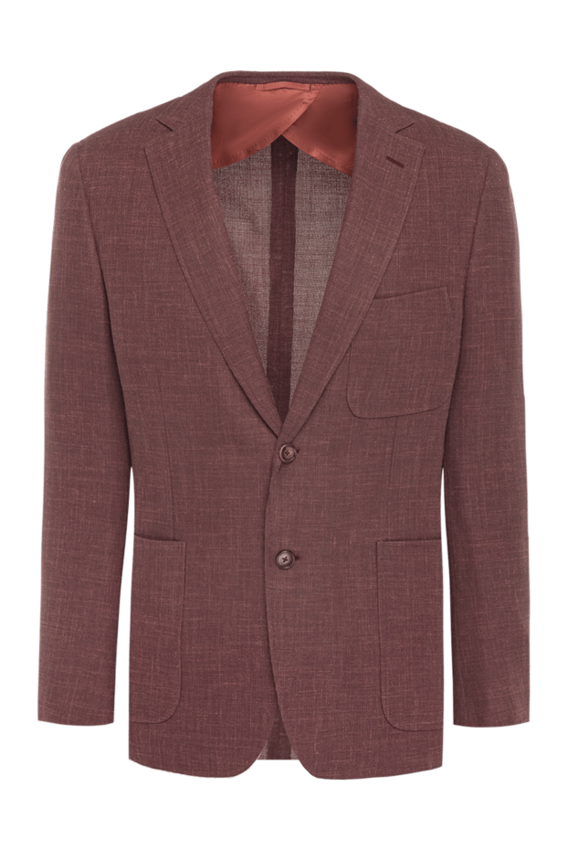 Ravazzolo jacket stylish burgundy light textured two-button 135221 - photo 1
