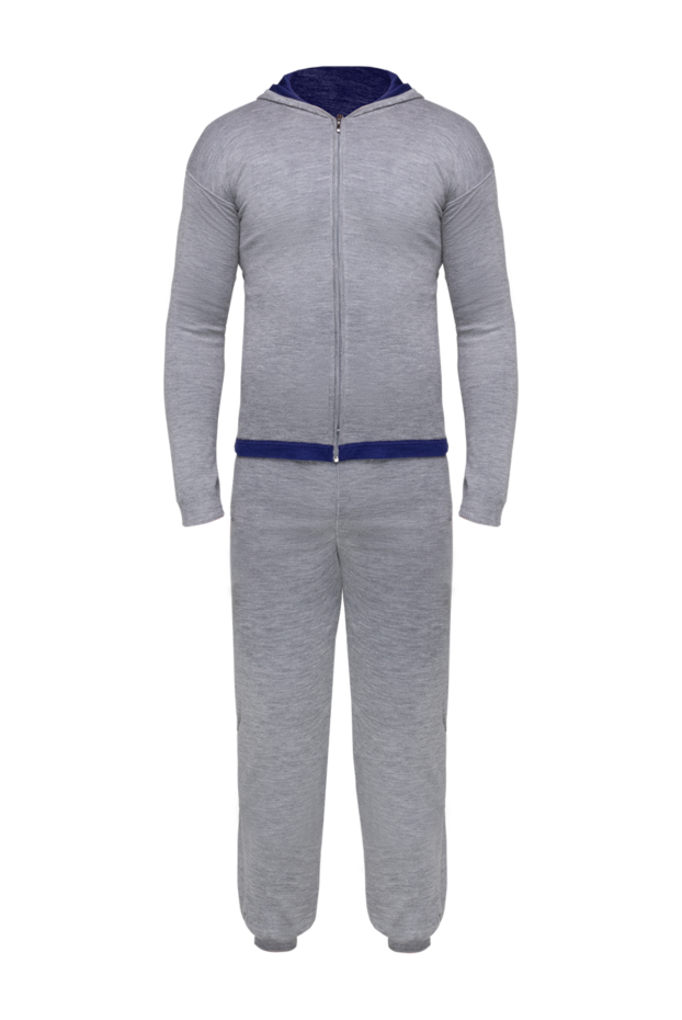 Pashmere костюм спортивный мужской из кашемира серый 135437 - фото 1