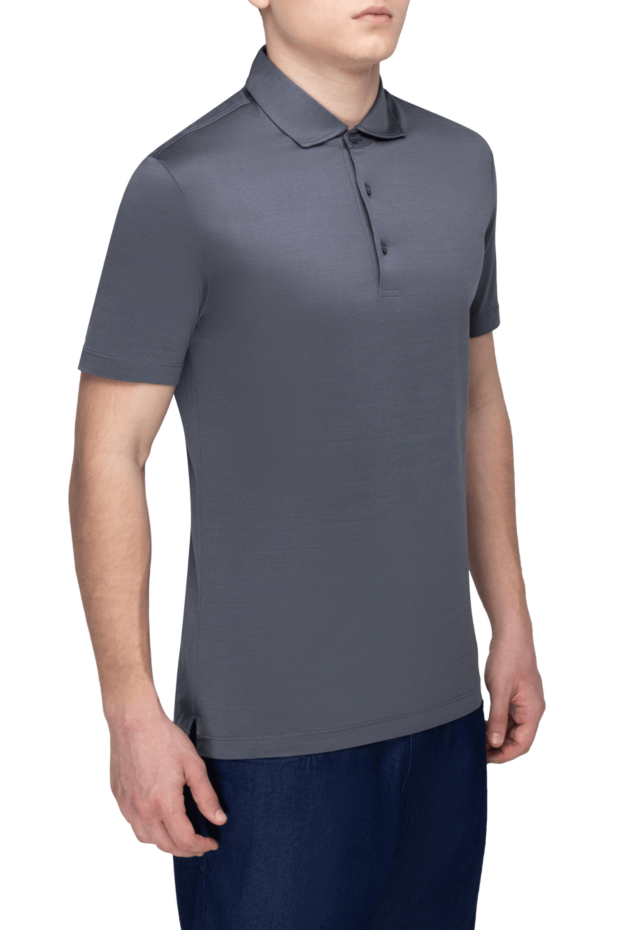 Pal Zileri polo from cotton gray for men 136152 - photo 3