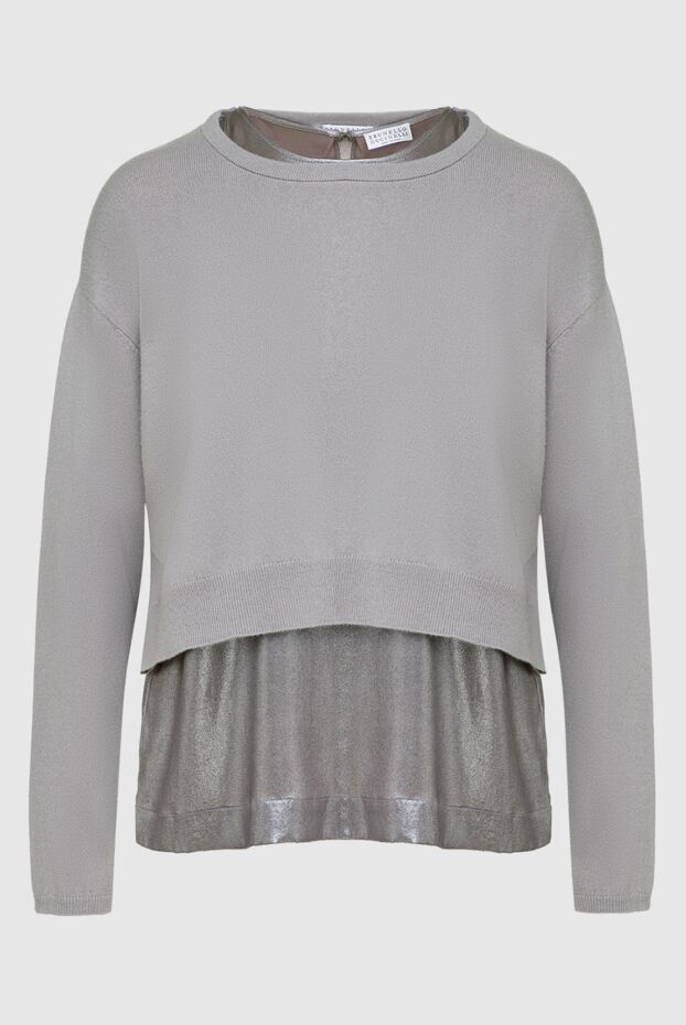 Brunello Cucinelli a cashmere jumper with a layered effect and a silky sheen
136167 - photo 1