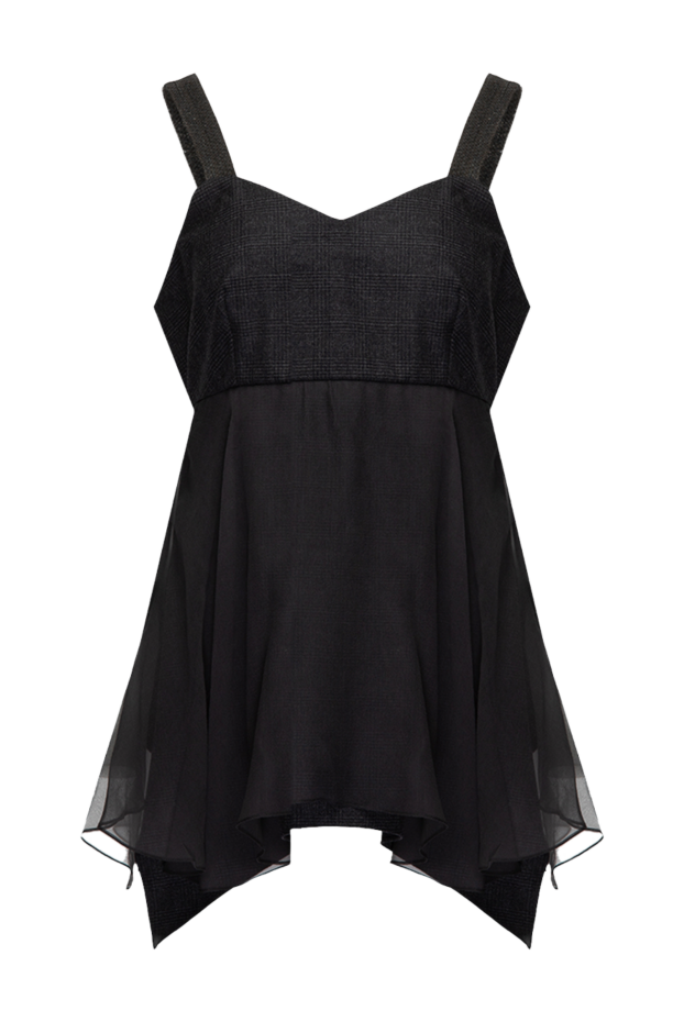 Brunello Cucinelli top made of wool and elastane gray for women 136243 - photo 1