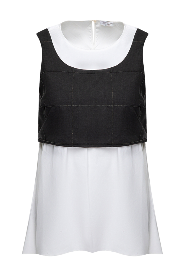 Brunello Cucinelli a cropped top made of thick fabric with a straight silhouette 136443 - photo 1