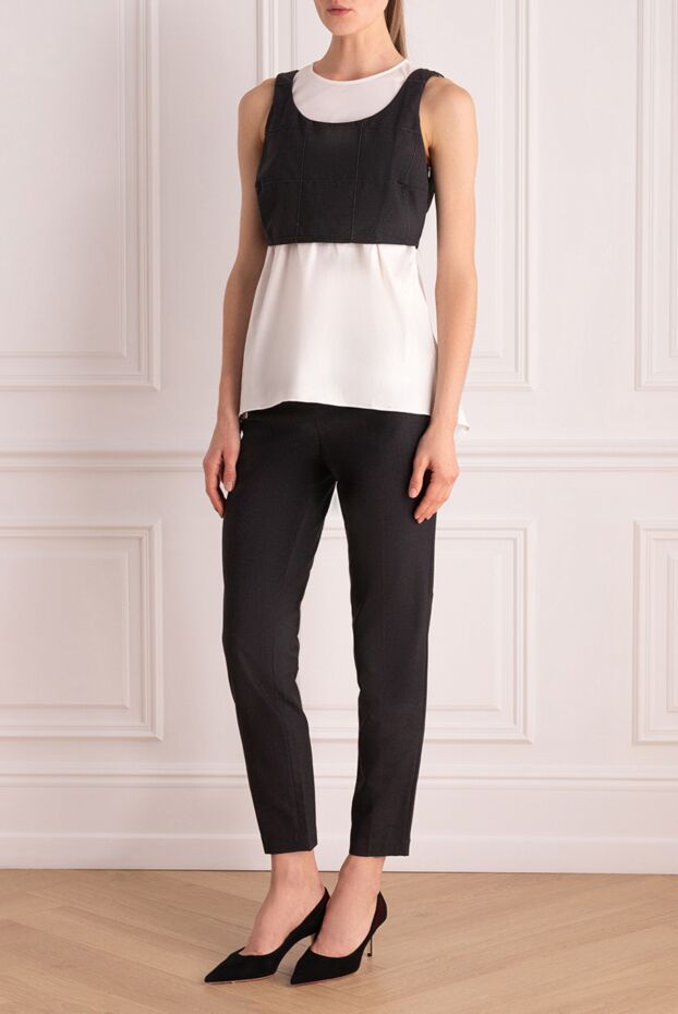 Brunello Cucinelli a cropped top made of thick fabric with a straight silhouette 136443 - photo 2