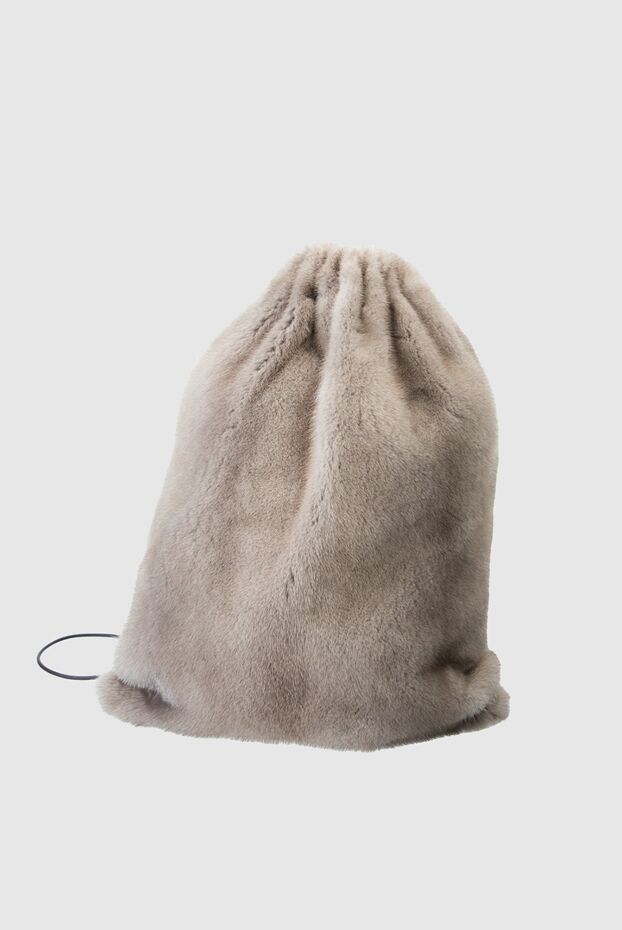 Brunello Cucinelli backpack for women gray fur 136576 - photo 1