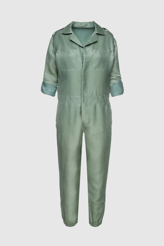 Ermanno Scervino green linen and cotton jumpsuit for women 136969 - photo 1