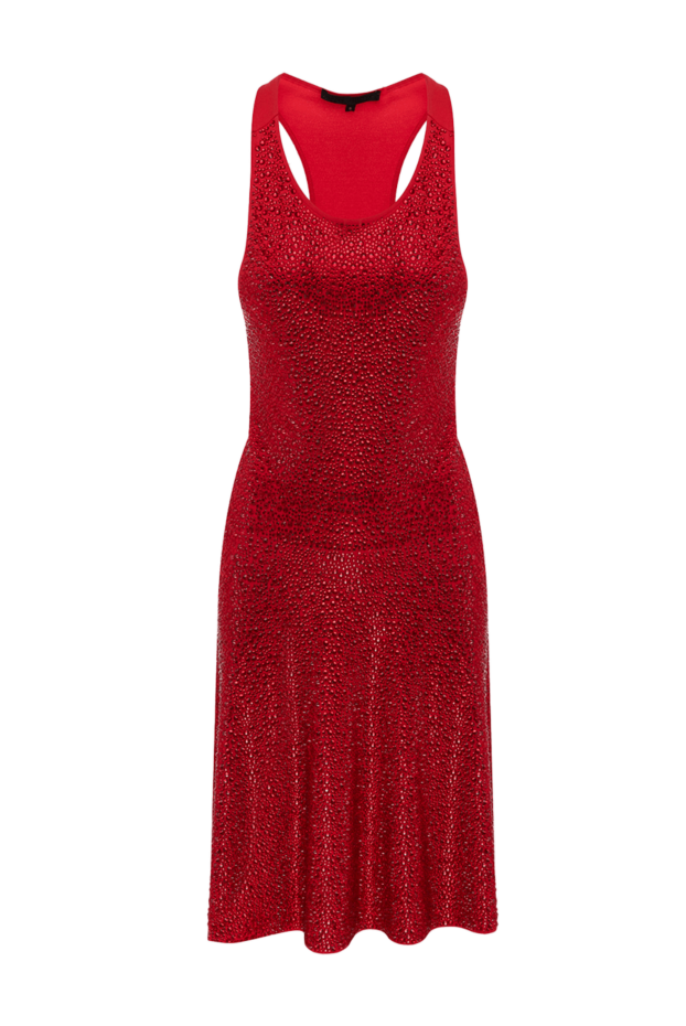 Philipp Plein red viscose and polyester dress for women 137209 - photo 1