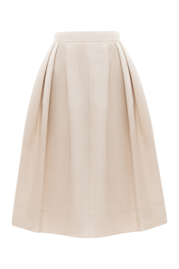 Brunello Cucinelli white silk skirt for women 137270 - photo 1