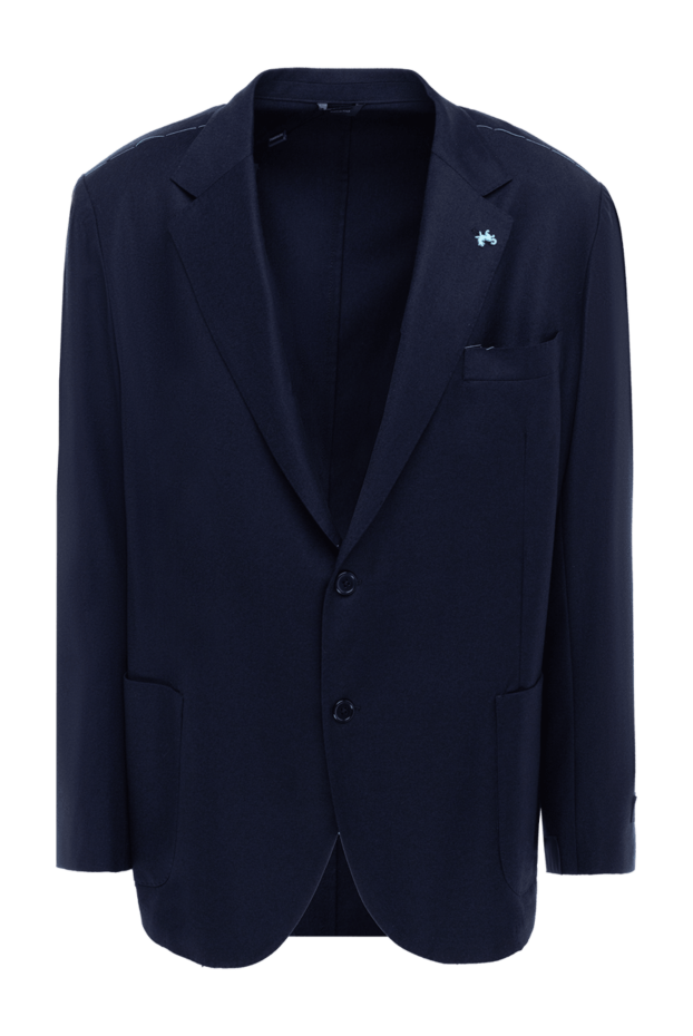 Tombolini men's wool jacket, dark blue, two-button 137430 - photo 1