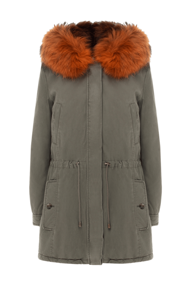Alessandra Chamonix khaki cotton parka with red fur hood
138252 - photo 1