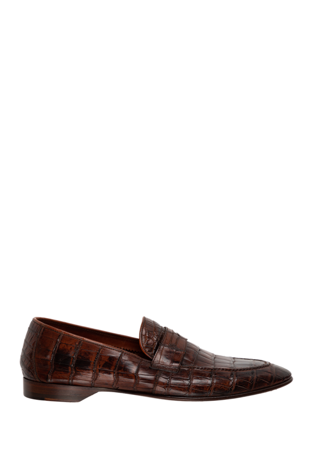 Tornese men's brown crocodile leather loafers classic
138402 - photo 1