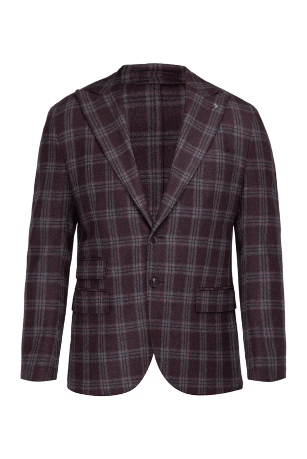 Lubiam burgundy wool jacket for men 138511 - photo 1