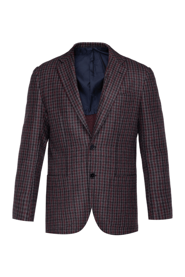 Kiton пиджак из кашемира бордовый мужской 138549 - фото 1