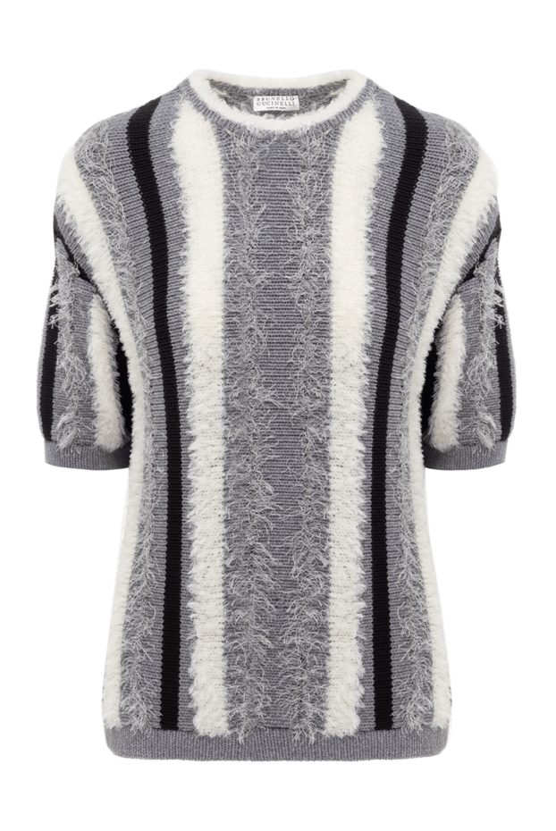 Brunello Cucinelli cotton knit sweater with a brushed finish and short sleeves
139019 - photo 1