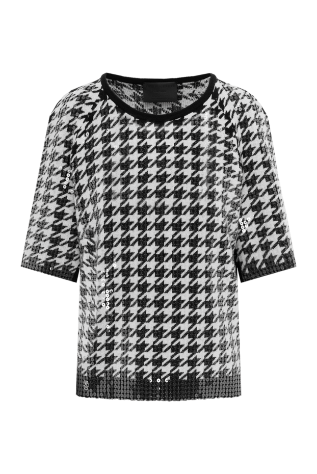 Philipp Plein women's wool blouse with houndstooth pattern 139211 - photo 1