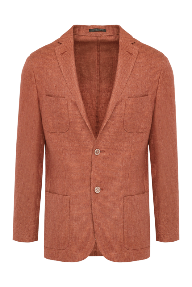 Corneliani orange canvas and wool jacket for men 139381 - photo 1