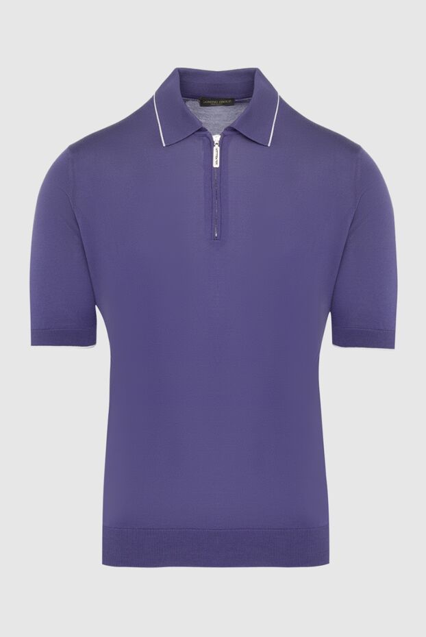 Cesare di Napoli трикотажное поло насыщенного фиолетового тона с молнией
139657 - фото 1