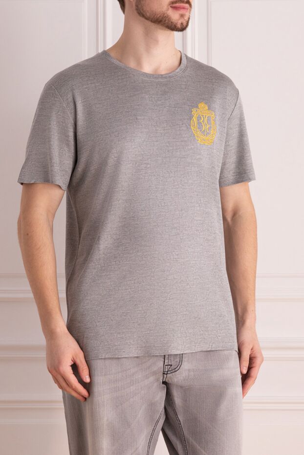 Billionaire gray silk t-shirt for men 139912 - photo 3