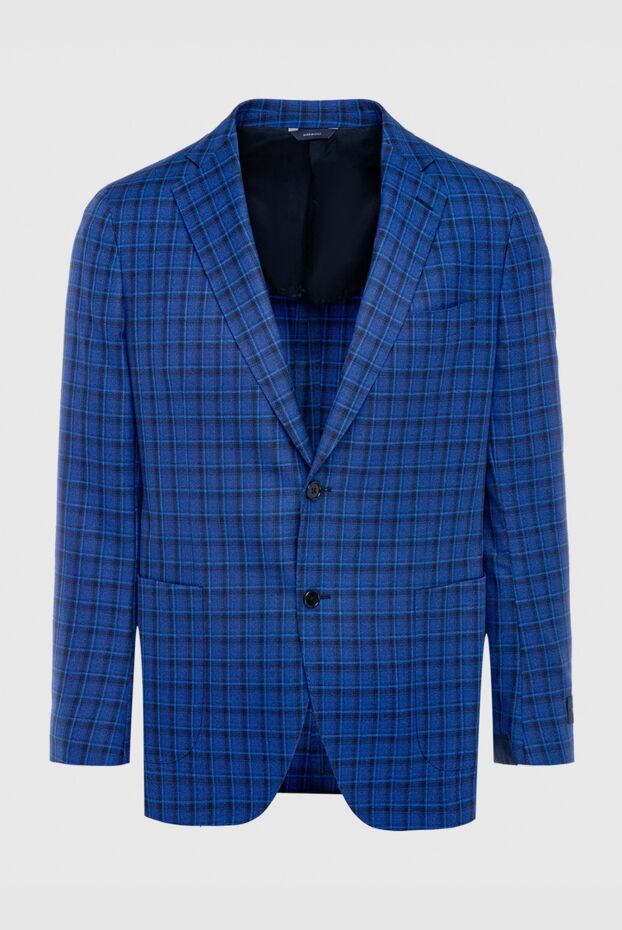Tombolini stylish men's woolen jacket in blue checkered shade
140875 - photo 1