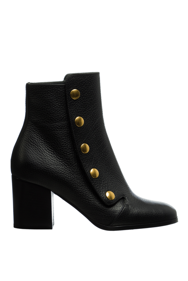 Mulberry women's black leather boots with gold details 141062 - photo 1