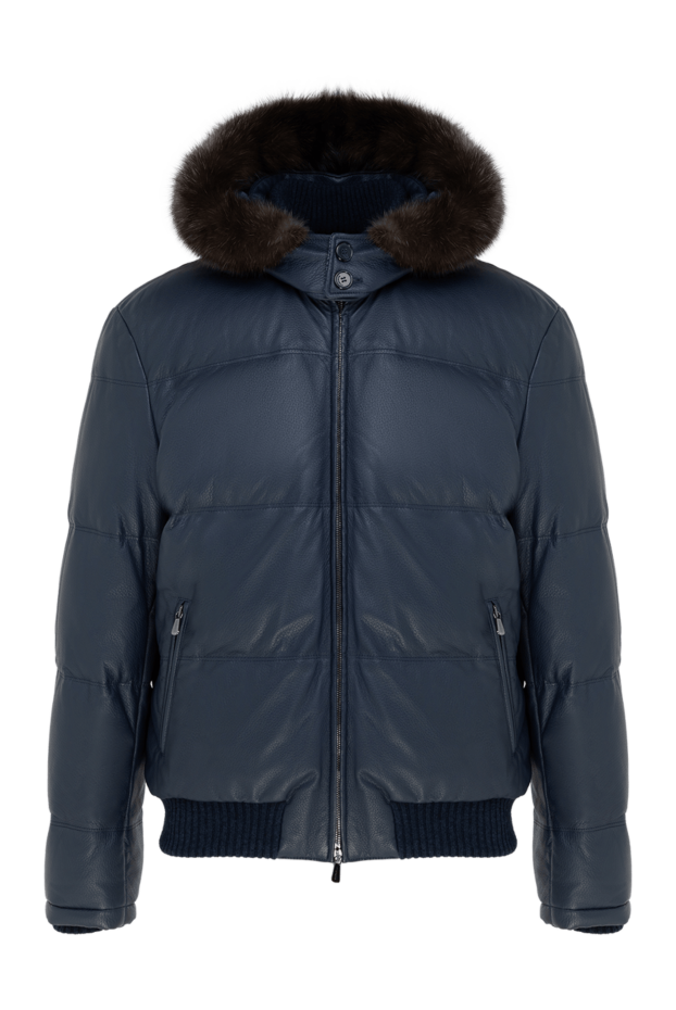 Enrico Mandelli men's winter jacket made of genuine leather with cashmere and soft fur
141130 - photo 1