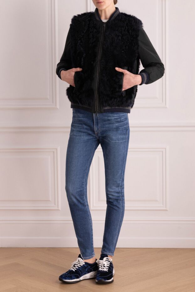 Brunello Cucinelli jacket made of natural fur black for women 141277 - photo 2