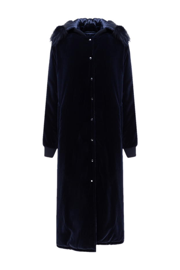 Ava Adore cotton and modal coat blue for women 141814 - photo 1