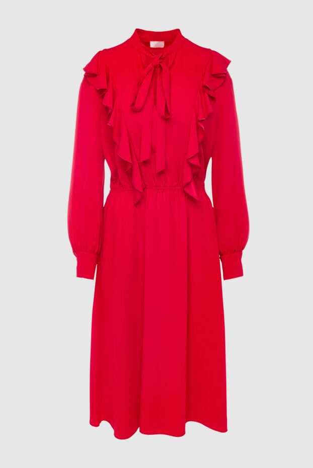 Giamba elegant red midi dress with a bow tie and voluminous cuffed sleeves
142220 - photo 1