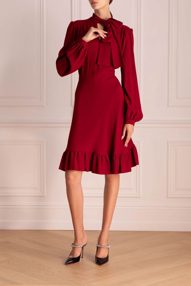 Giambattista Valli red viscose and acetate dress for women 142236 - photo 2