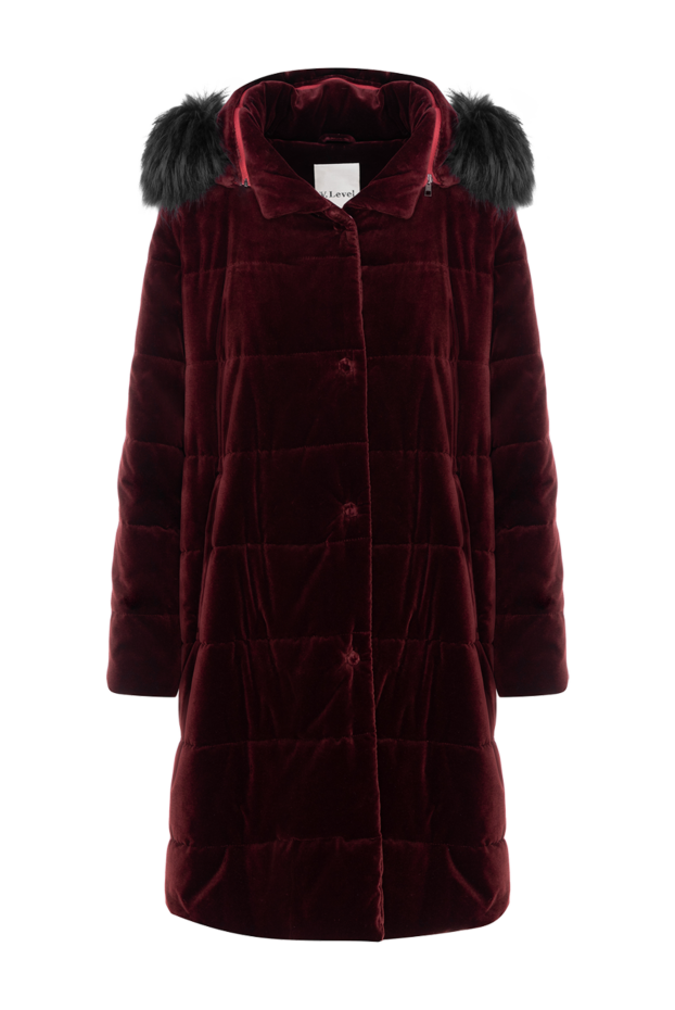 Lost in Me women's burgundy cotton and elastane down jacket 142445 - photo 1