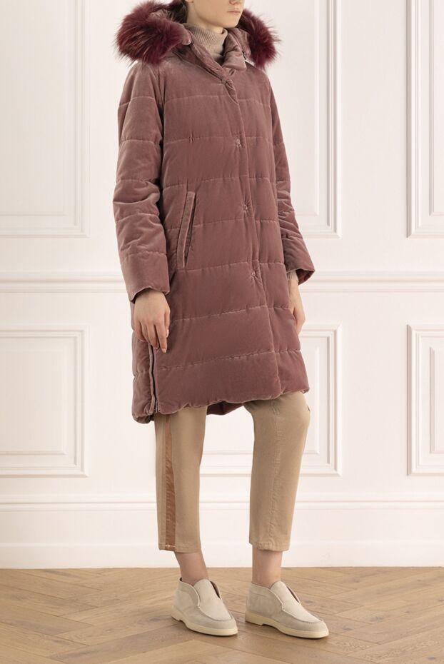 Lost in Me down jacket made of cotton and elastane pink for women 142446 - photo 3