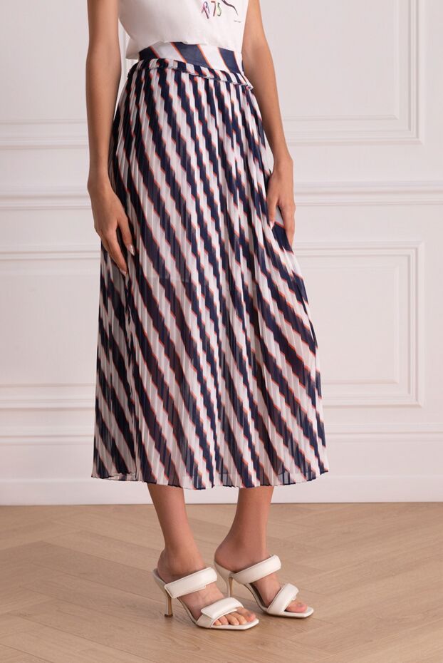 Golden Goose blue polyester skirt for women 142452 - photo 3
