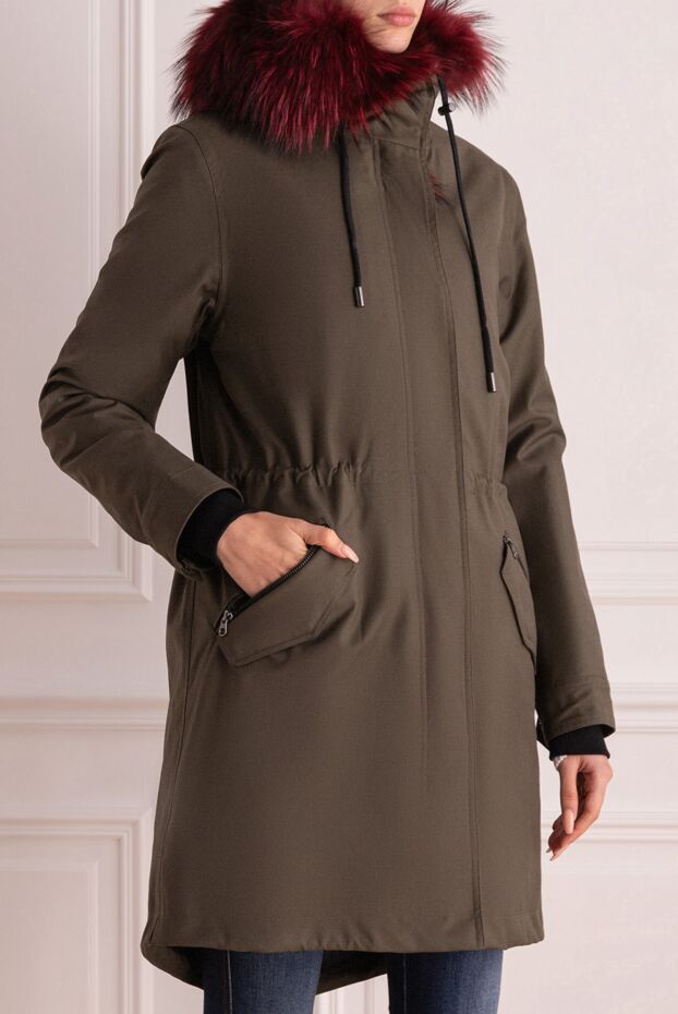 Intuition women's long parka with hood and fur
 142527 - photo 3