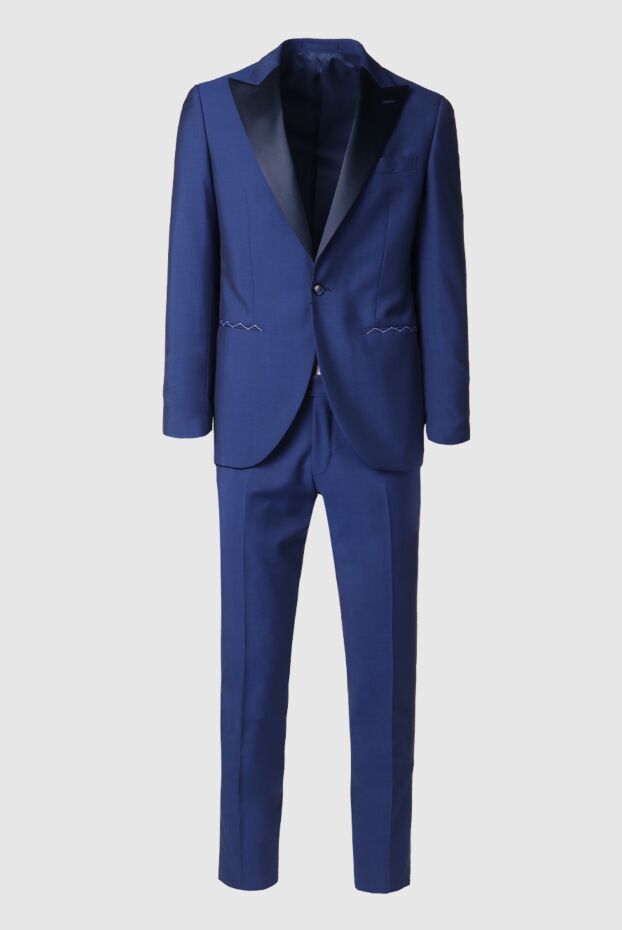 Lubiam men’s blue tuxedo made of wool and mohair 142704 - photo 1