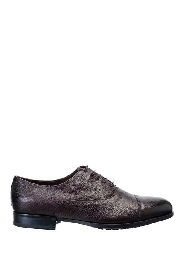 Doucal`s туфли оксфорды cap-toe из зернистой кожи бордовые мужские 142793 - фото 1