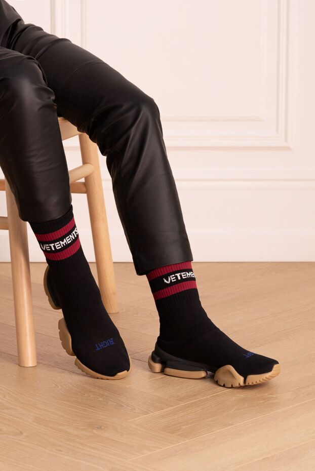 Vetements sneakers-socks women's with chunky sole black 142899 - photo 2