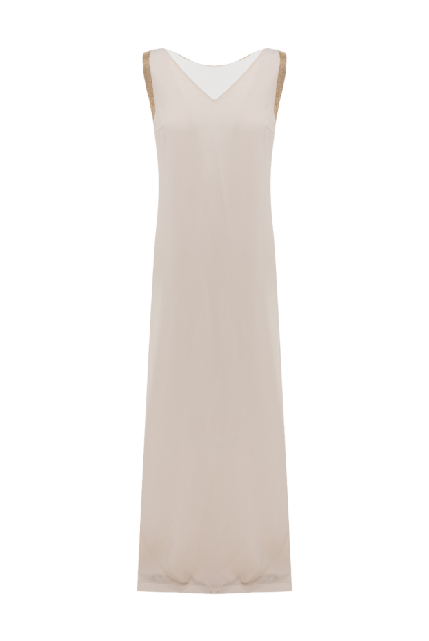 Brunello Cucinelli a silk dress with a flowing train and decorative shoulder inserts.
143424 - photo 1
