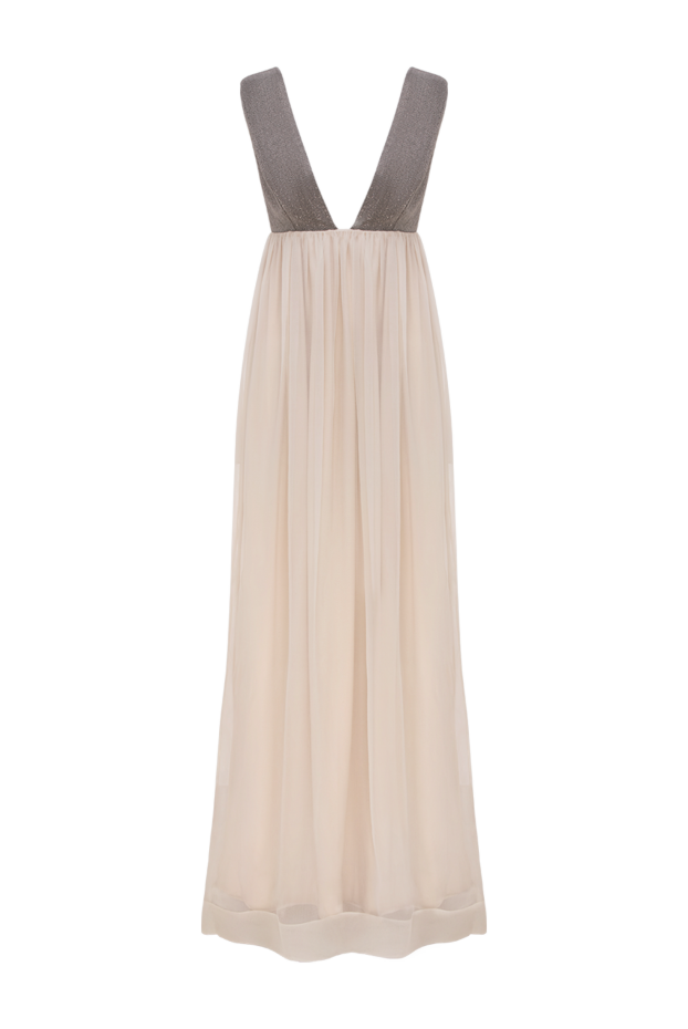 Brunello Cucinelli silk evening dress with a gray bodice and a cream-colored flowing skirt
143425 - photo 1
